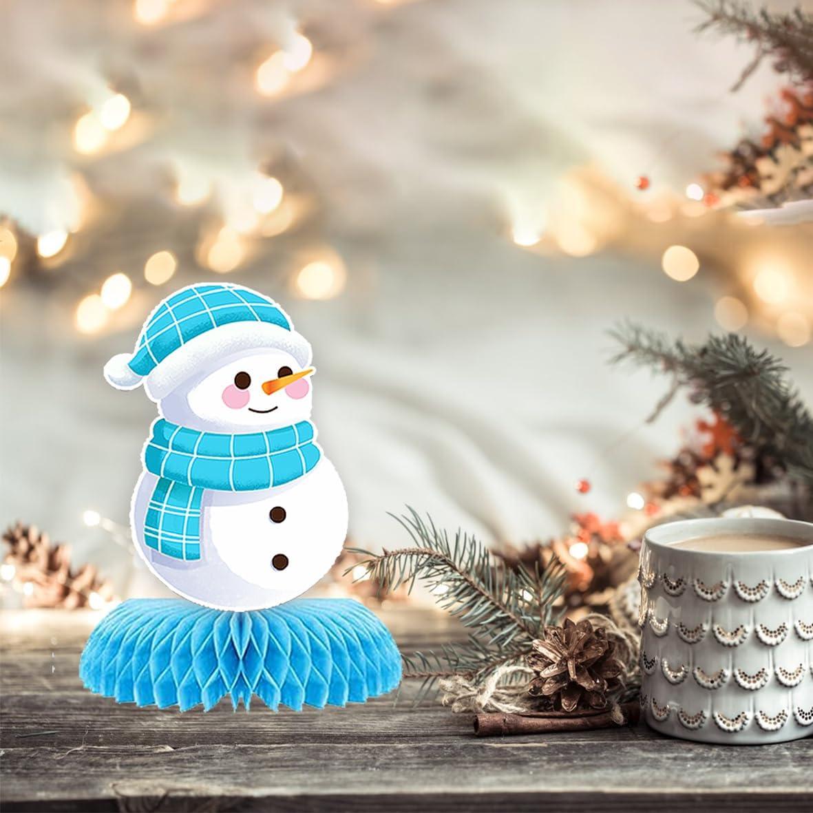 9 Piezas Decoraciones de Copo de Nieve Moitkptt para Fiesta Invernal