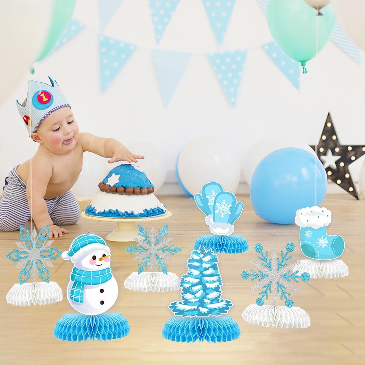 9 Piezas Decoraciones de Copo de Nieve Moitkptt para Fiesta Invernal