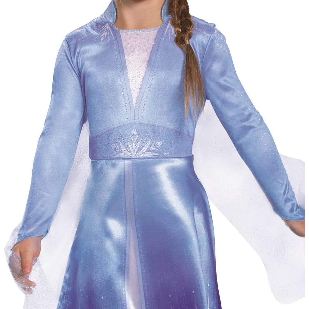 Disfraz Disney Elsa Frozen 2 Clásico Niña Mediano 7-8 Años