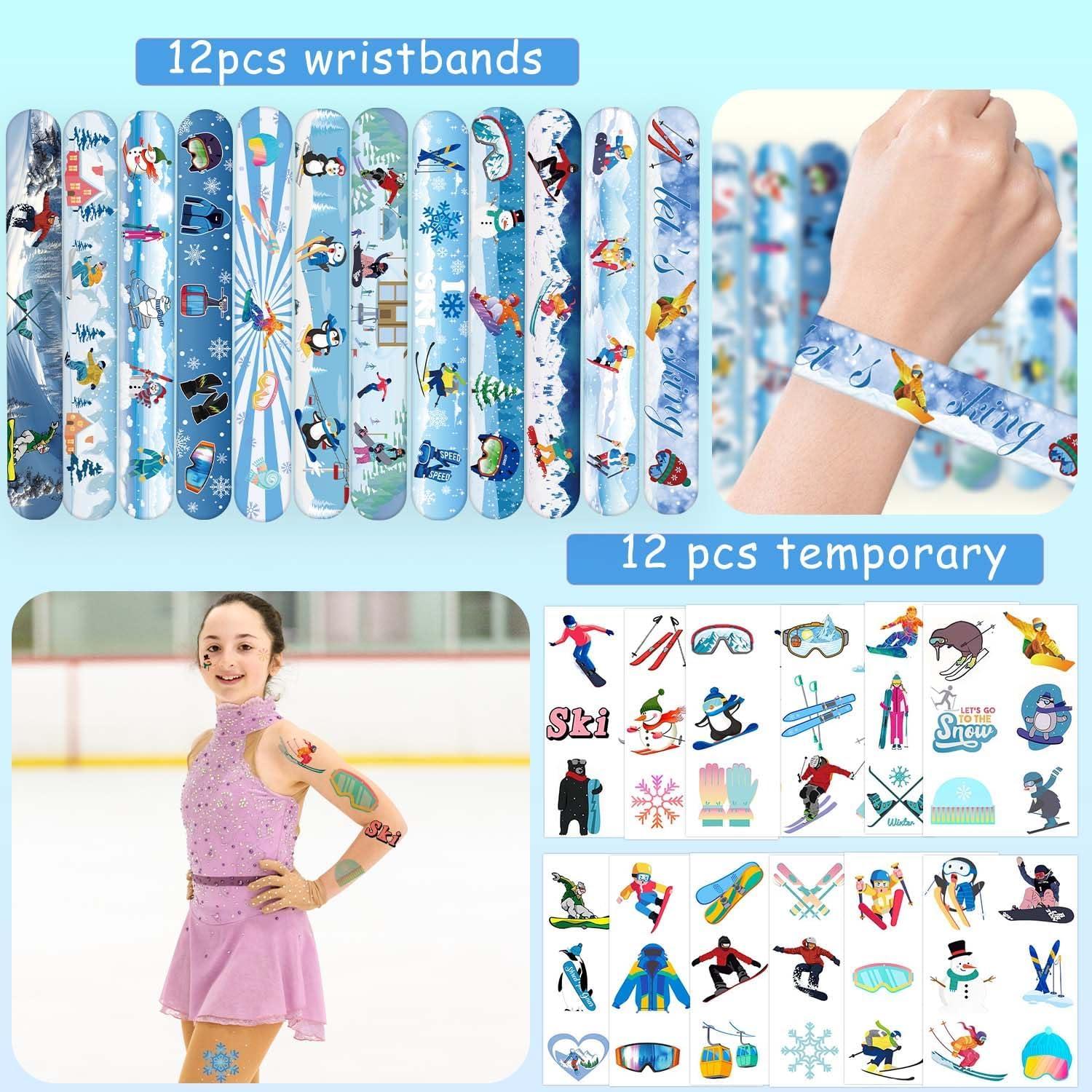 Set de Fiesta de Esquí 98PCS - Pulseras, Llaveros, Calcomanías