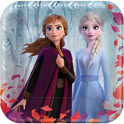 Suministros Fiesta Cumpleaños Princesa Congelada 16 Platos y Servilletas