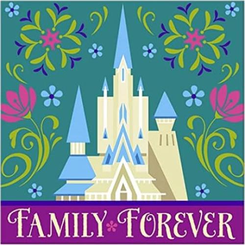 Suministros Fiesta Cumpleaños Princesa Congelada 16 Platos y Servilletas