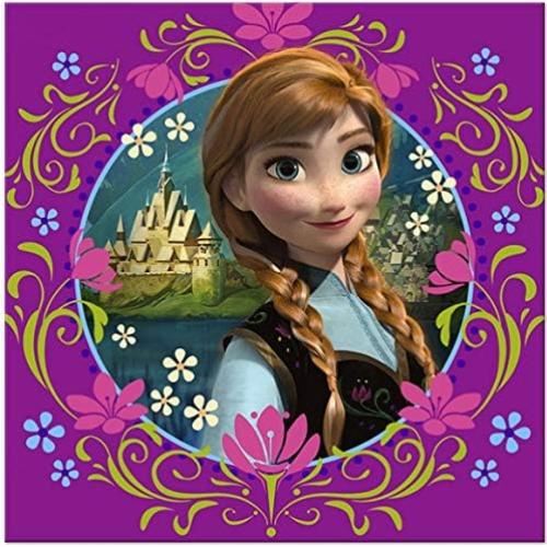 Suministros Fiesta Cumpleaños Princesa Congelada 16 Platos y Servilletas