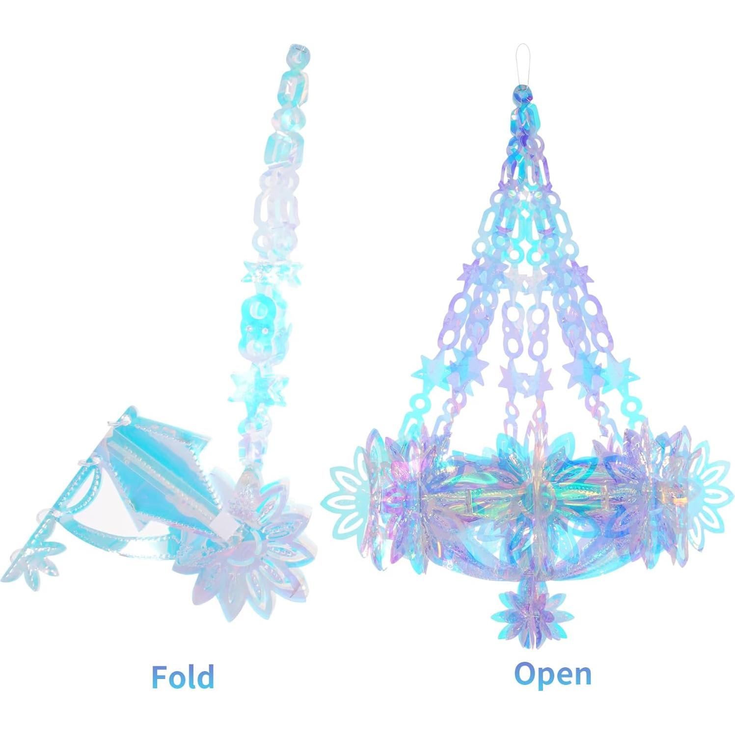Decoración Colgante Iridiscente Heliltd 3D para Fiesta