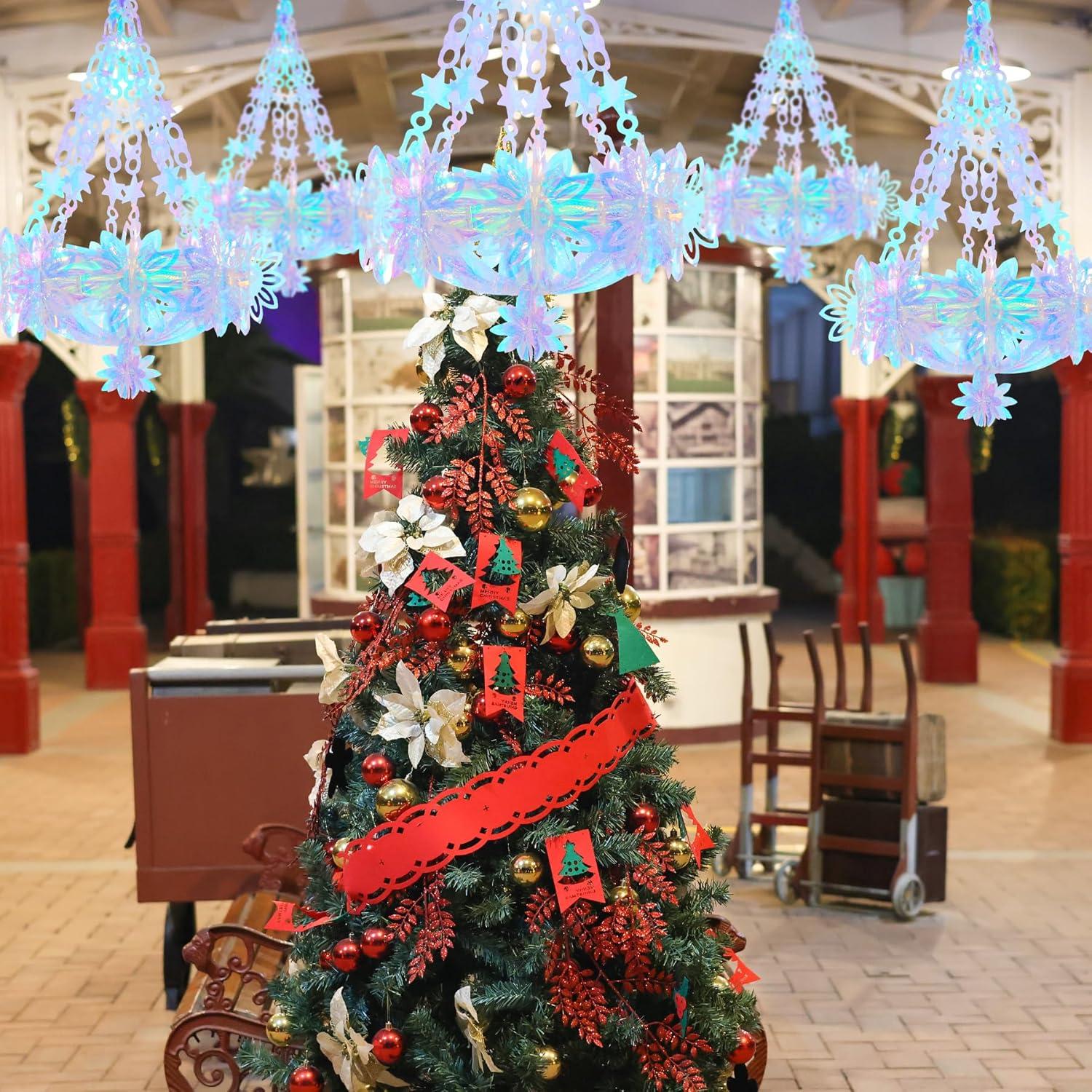 Decoración Colgante Iridiscente Heliltd 3D para Fiesta