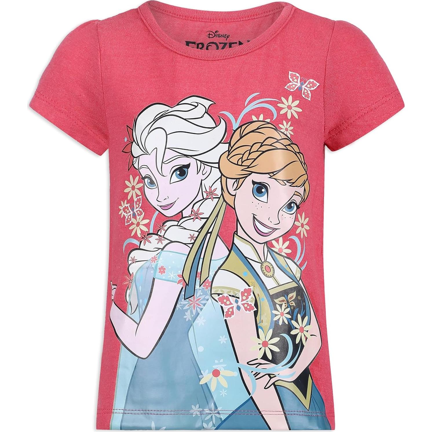 Paquete de 3 camisetas Disney Frozen para niñas - Talla 4