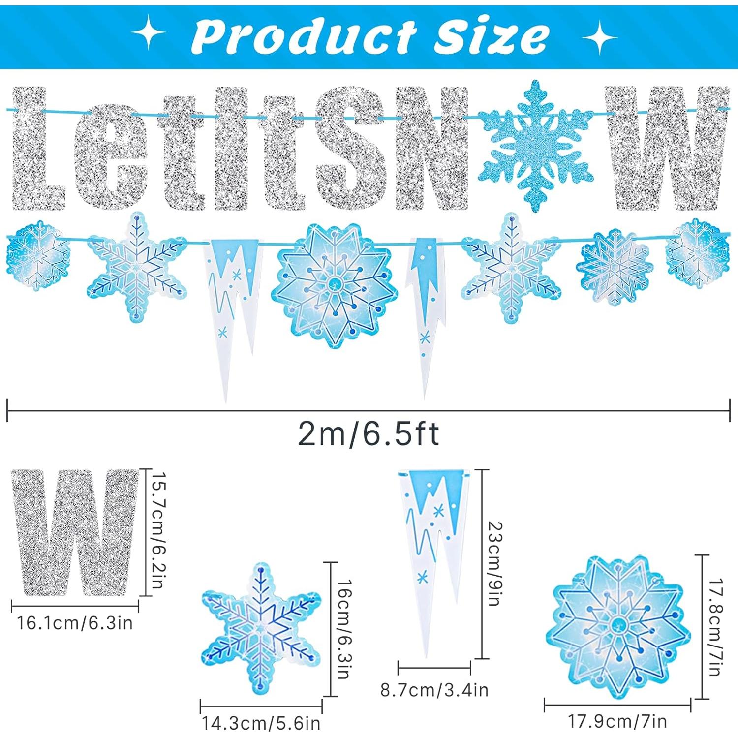 Guirnalda de Brillo Plateado SUNBEAUTY 1.98m Decoración Navideña