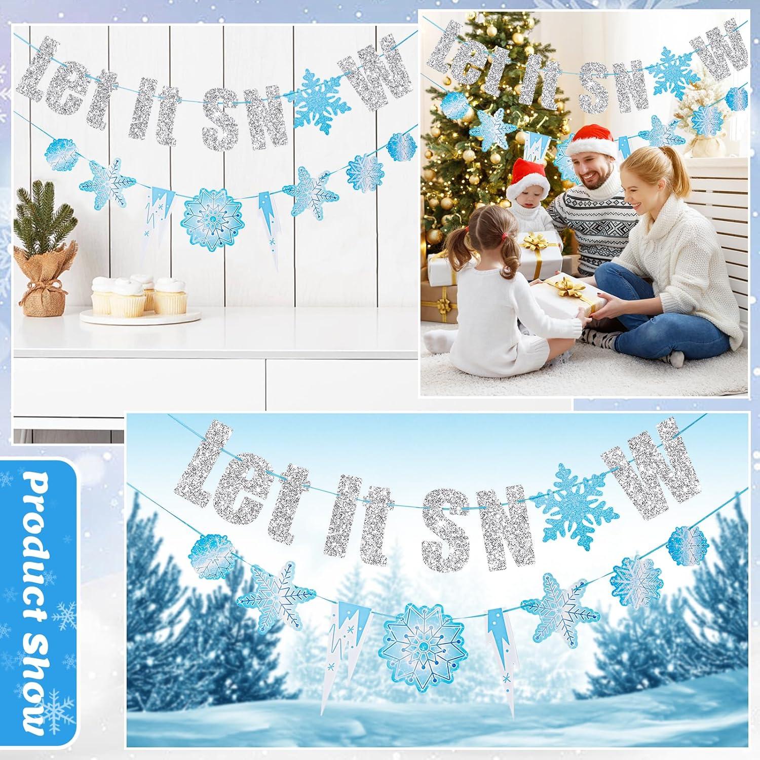 Guirnalda de Brillo Plateado SUNBEAUTY 1.98m Decoración Navideña