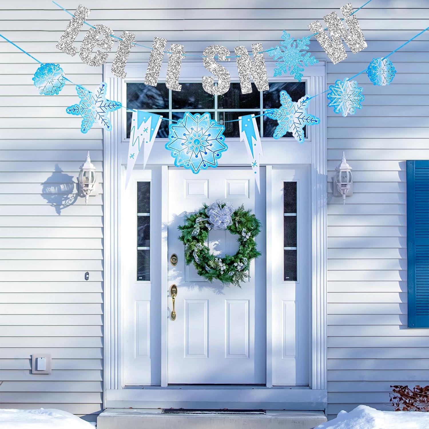 Guirnalda de Brillo Plateado SUNBEAUTY 1.98m Decoración Navideña