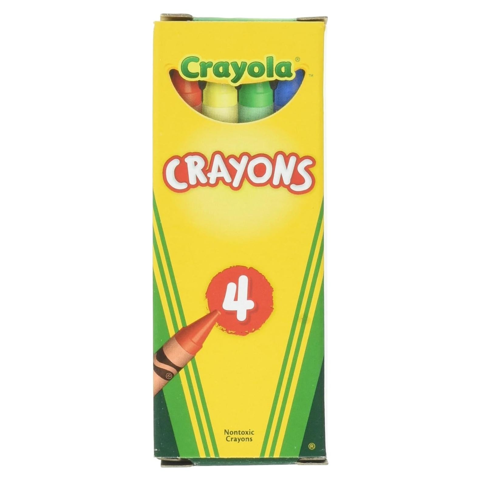 Paquete de 24 Cajas de Crayones Crayola de 4 Unidades