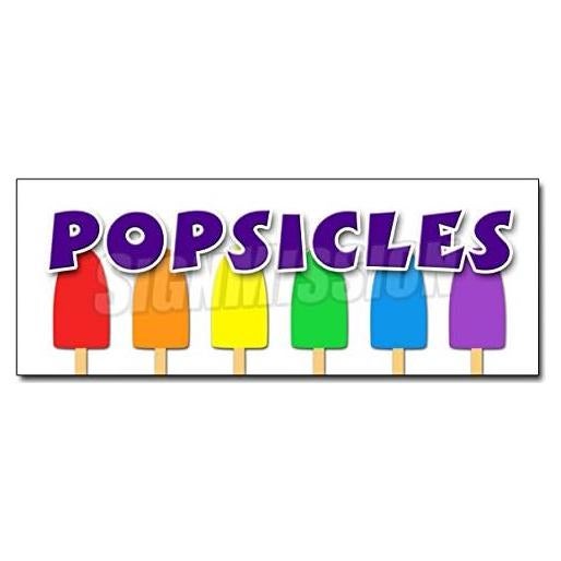 Calcomanía Vinilo SignMission Popsicles 91.44 cm Fruta