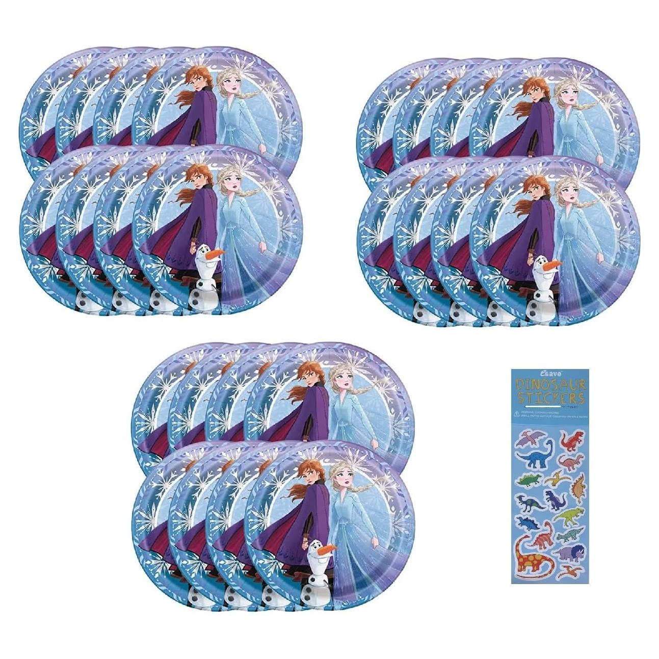 Suministros Fiesta Cumpleaños Congelados Único - 24 Platos 17.78 cm