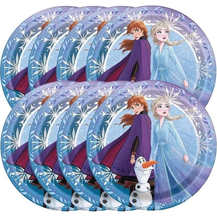 Suministros Fiesta Cumpleaños Congelados Único - 24 Platos 17.78 cm