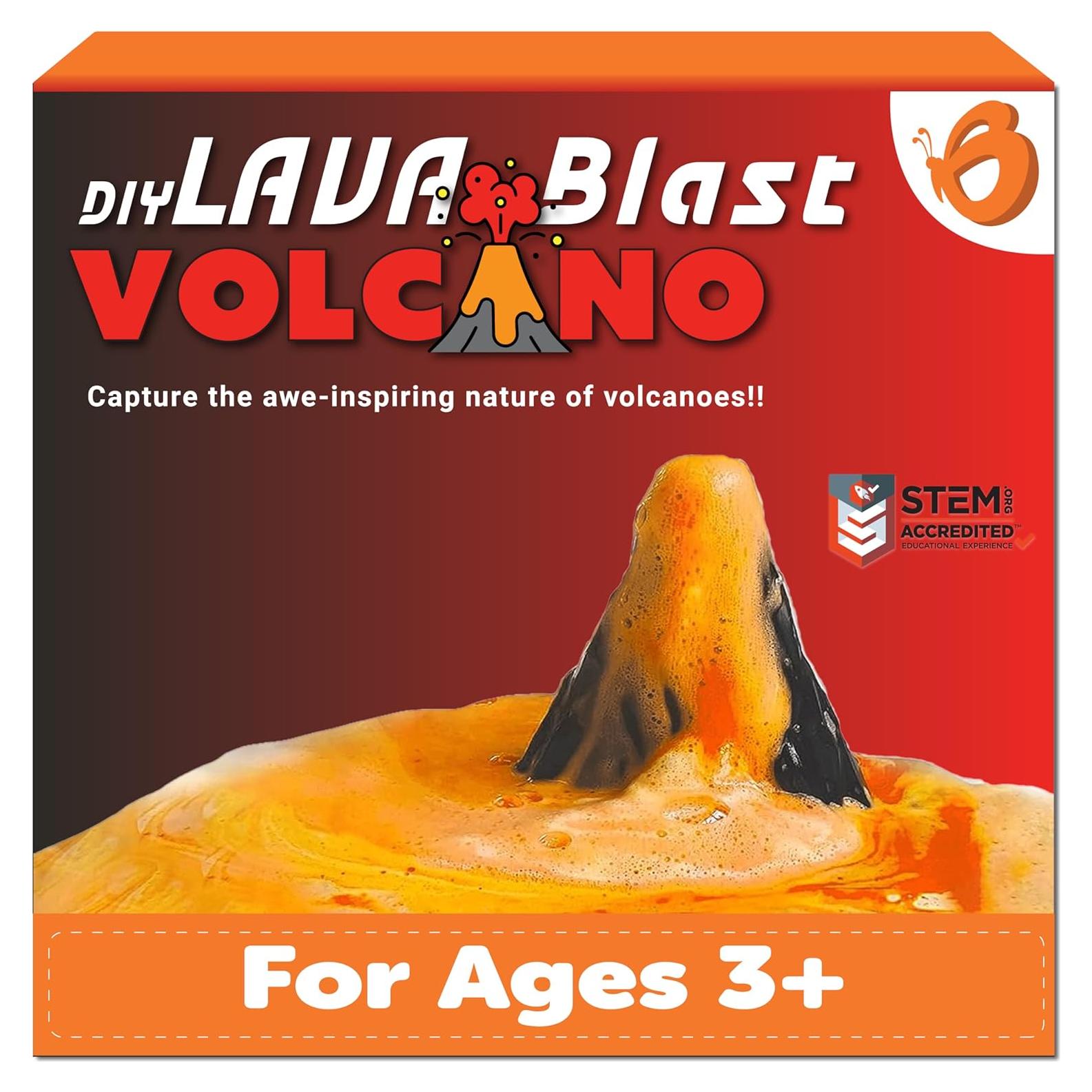 Kit de Volcán DIY Lava Blast Butterfly Edufields | STEM