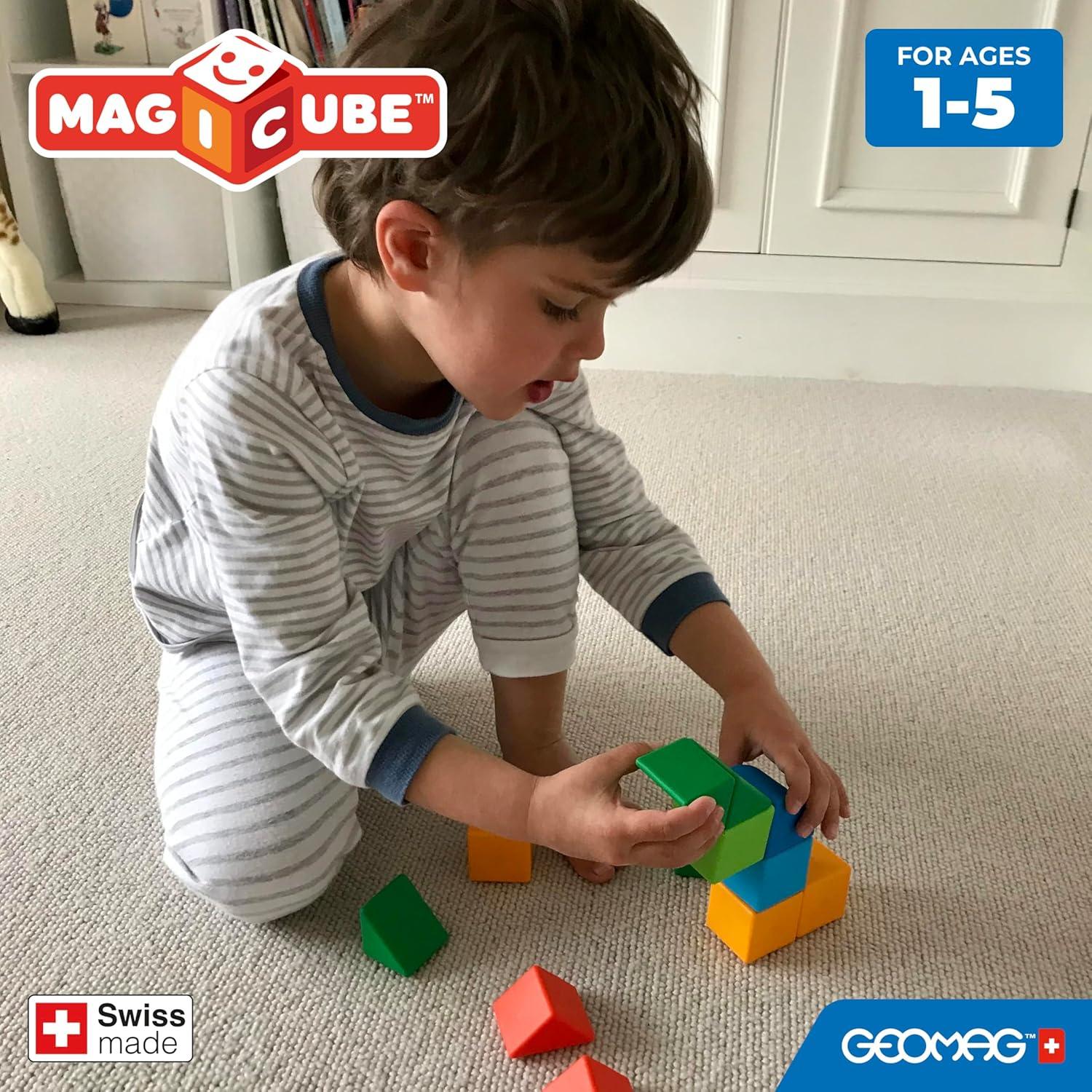 Geomag MagiCube 24 Piezas Bloques Magnéticos para Niños 1-5 Años