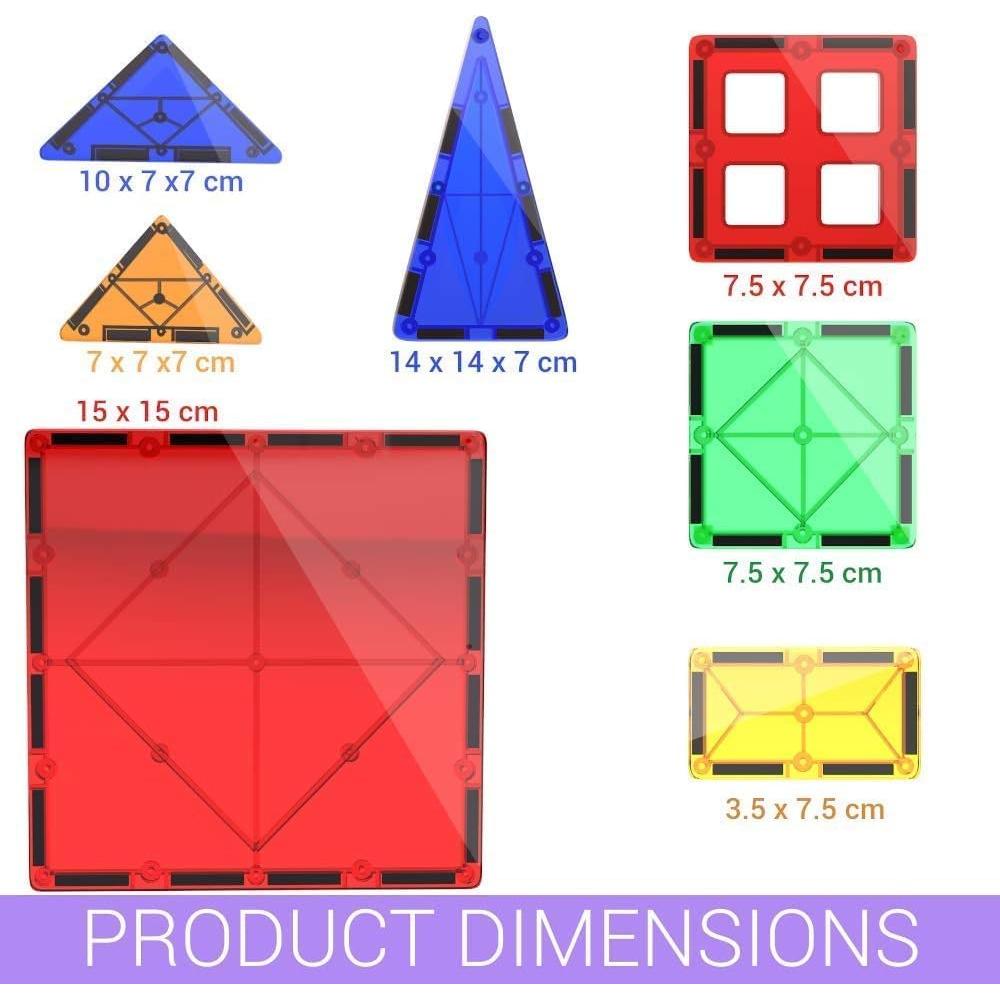 Bloques de Construcción Magnéticos Desire Deluxe 47pc - Juguete STEM