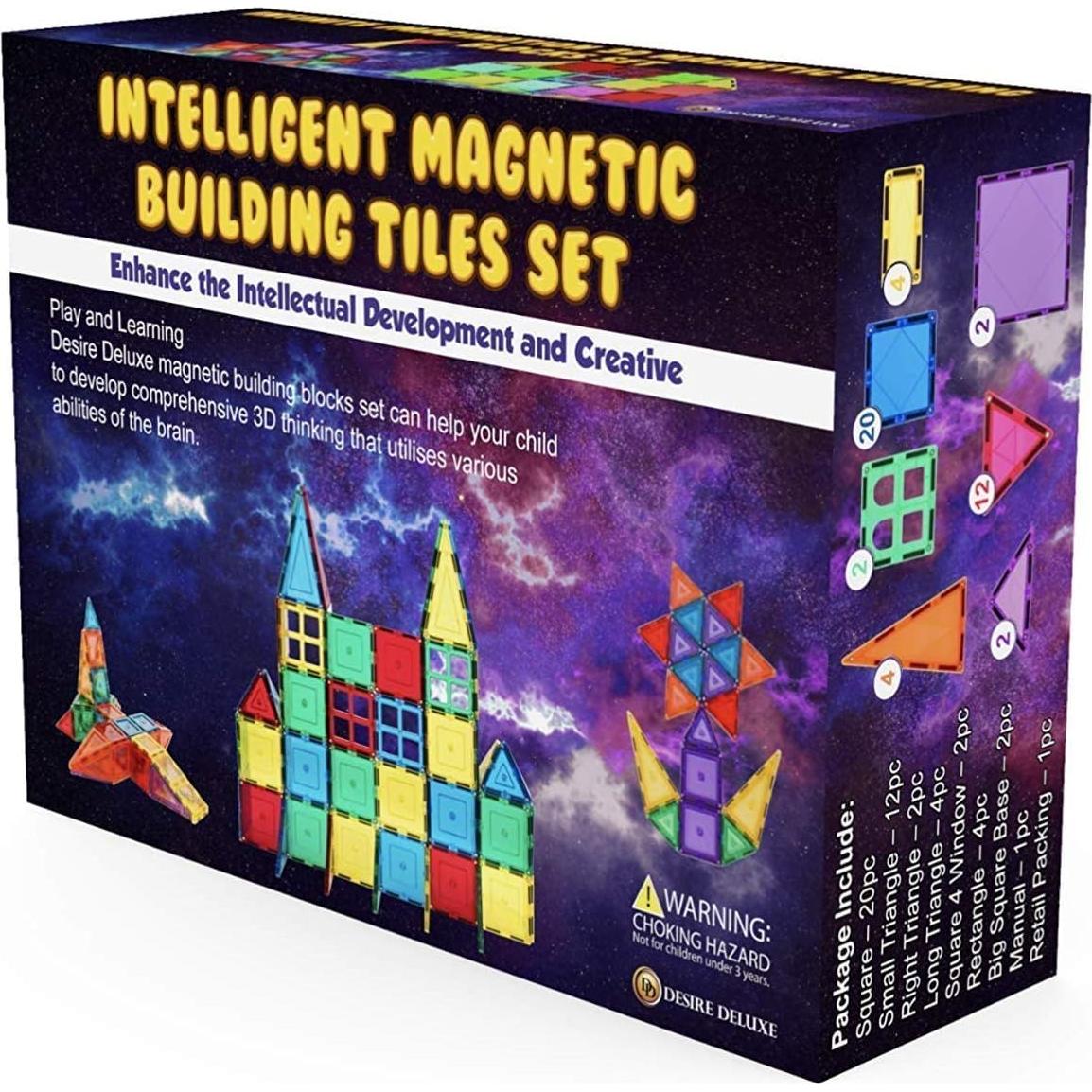 Bloques de Construcción Magnéticos Desire Deluxe 47pc - Juguete STEM