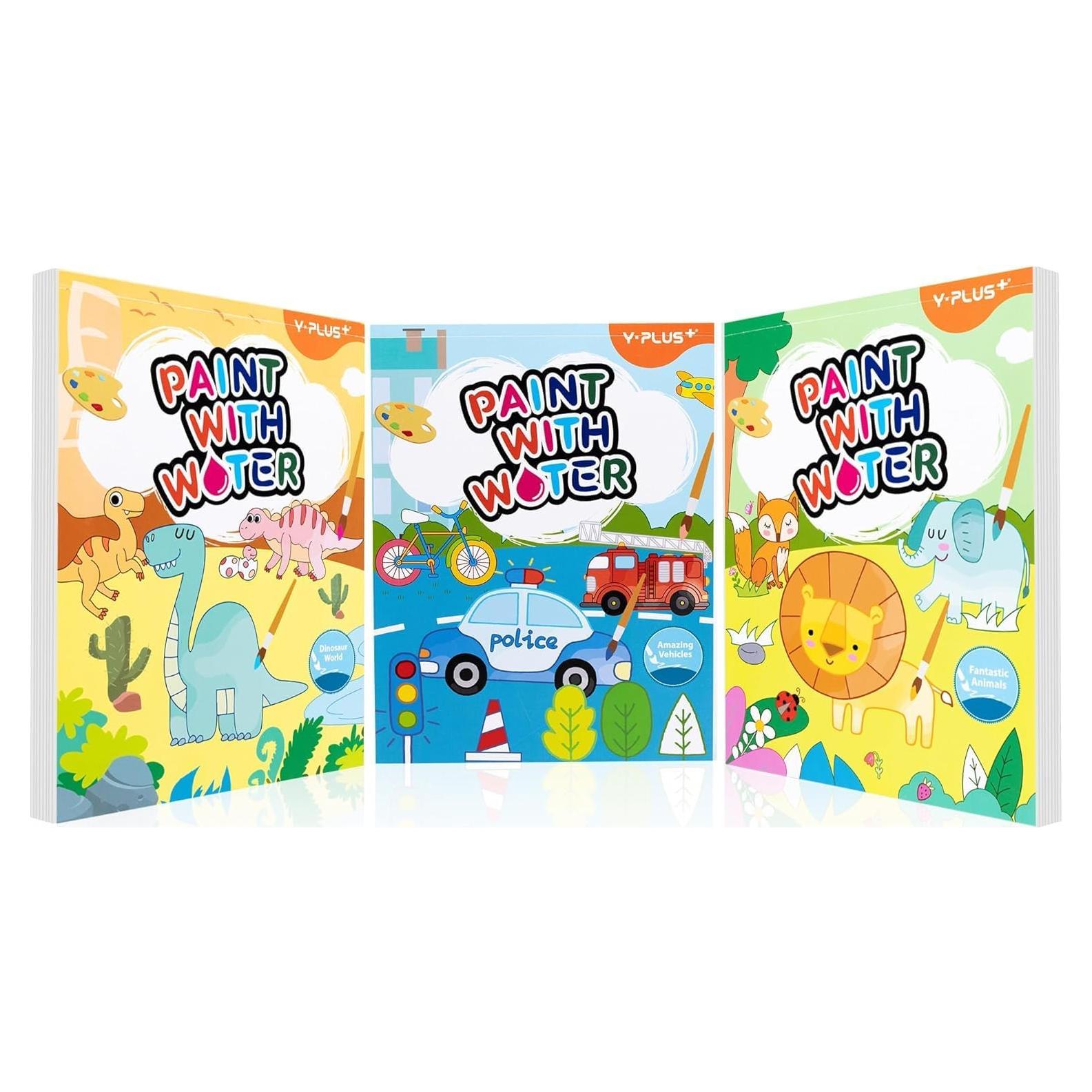 Libro para Colorear YPLUS Acuarela 3 Temas para Niños