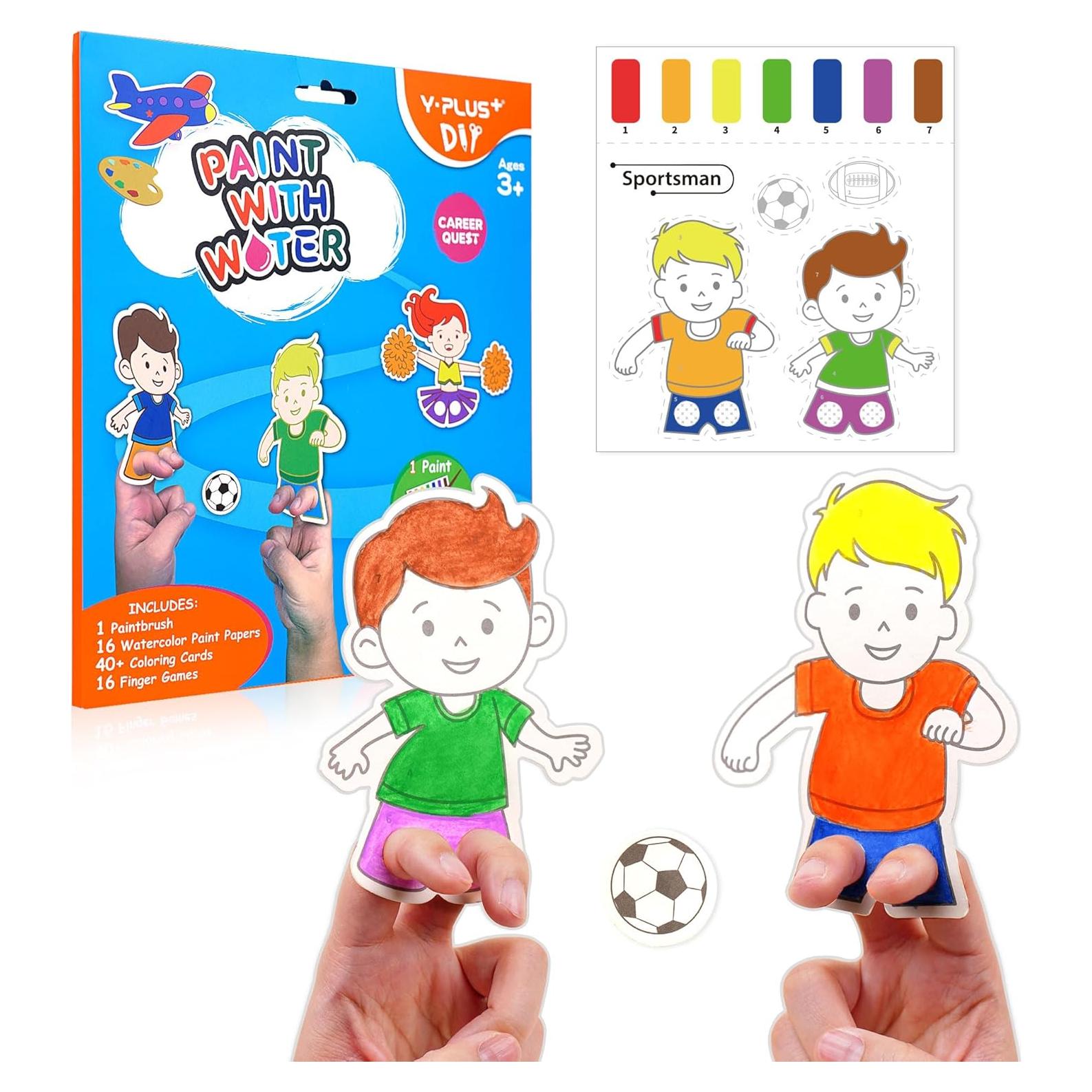 YPLUS Libro de Pintura Acuarela para Niños 20 Páginas