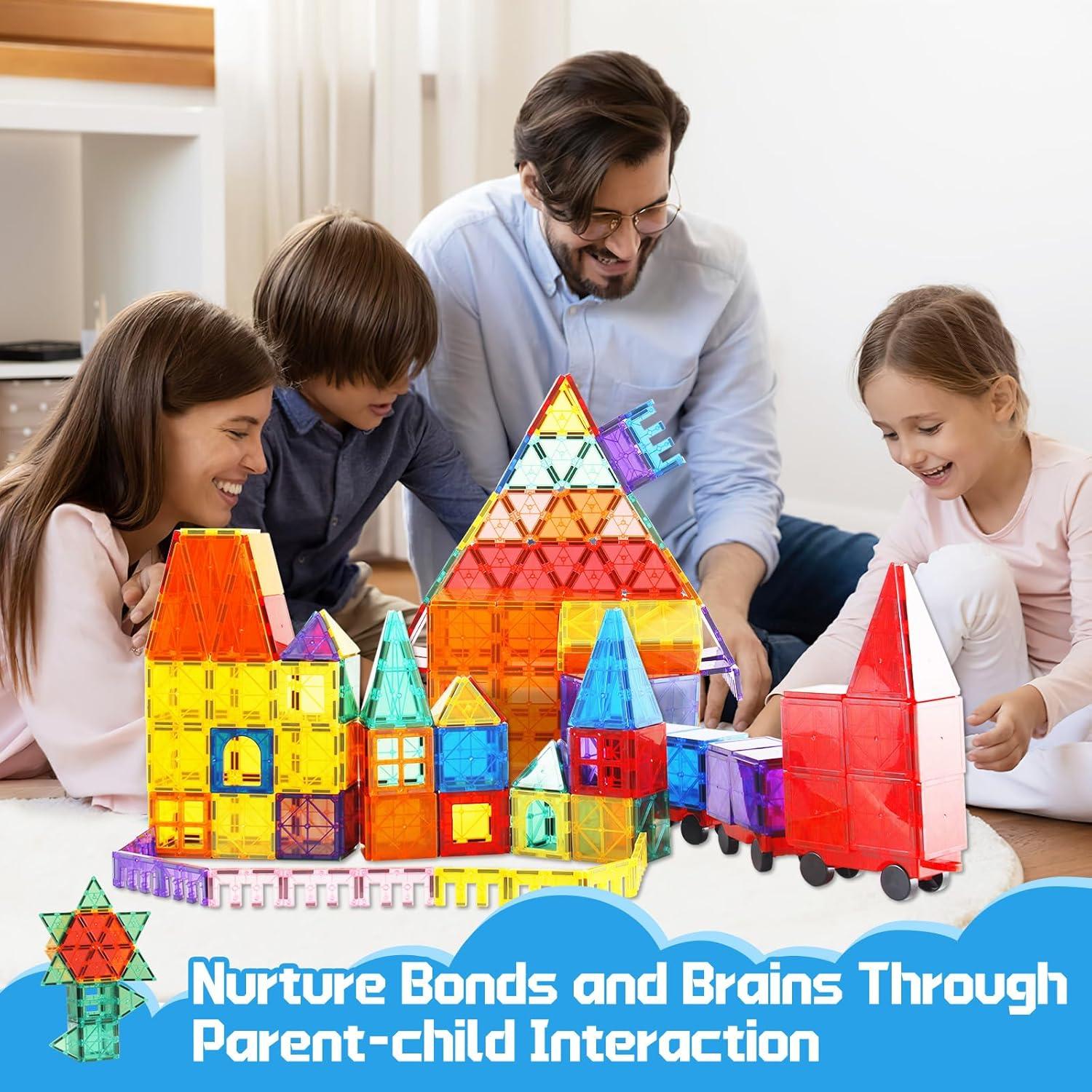 Azulejos Magnéticos Paaxido - 100 Piezas Juguetes STEM 3-14 Años