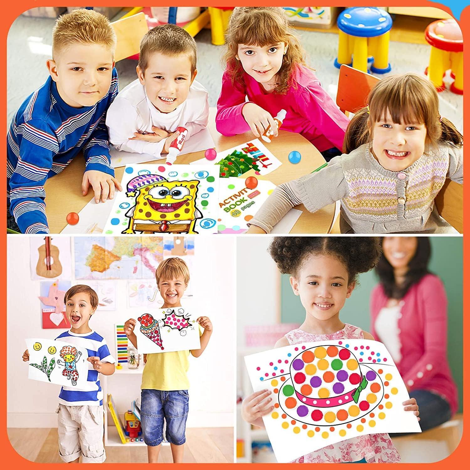 Marcadores de Puntos Soucolor 8 Colores Lavables para Niños