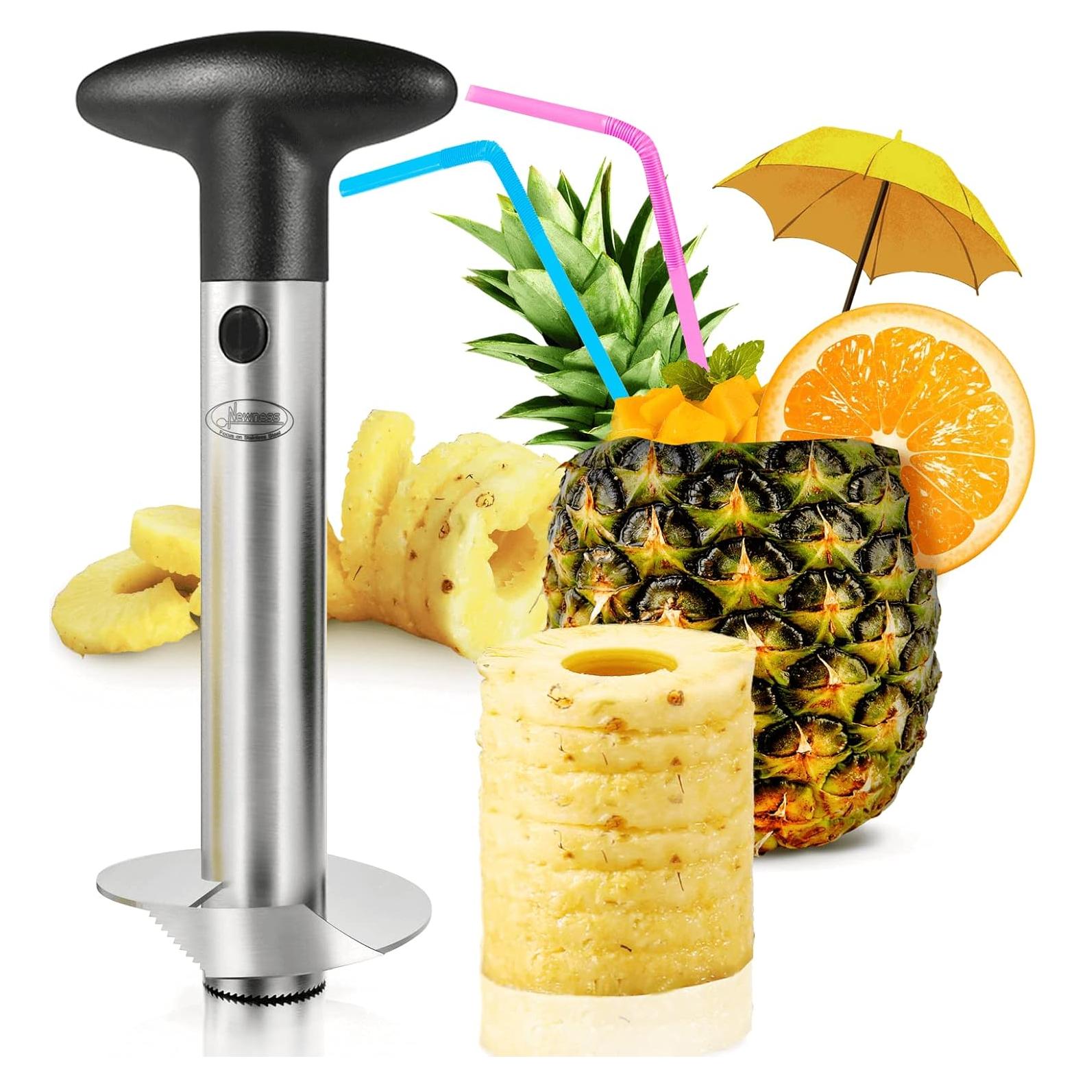 Corador de Piña Newness Premium Acero Inoxidable Negro