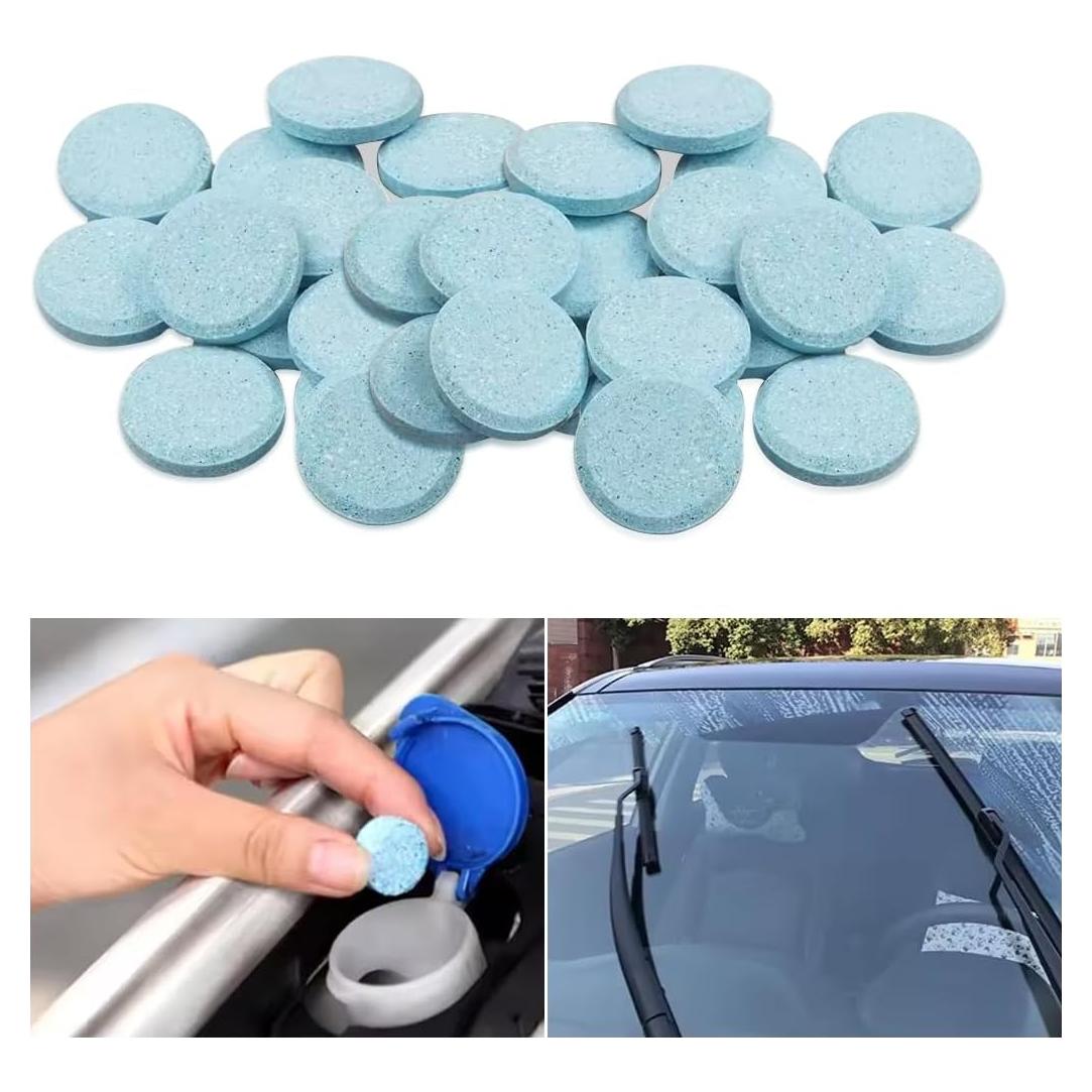 50 Tabletas Limpiaparabrisas KHGUZ, Efecto Concentrado, Universal