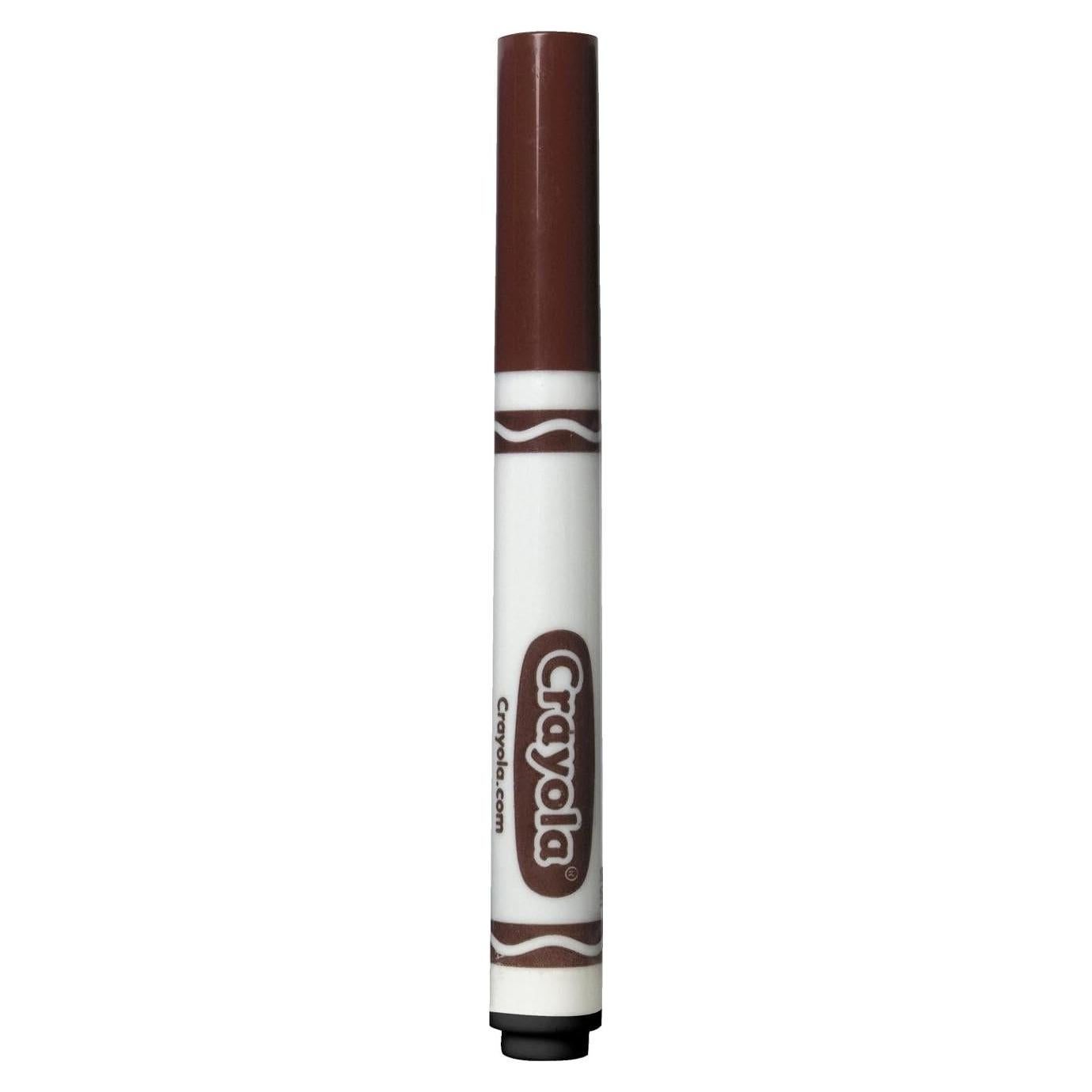 Marcadores Crayola Marrón 12 Unidades Línea Ancha