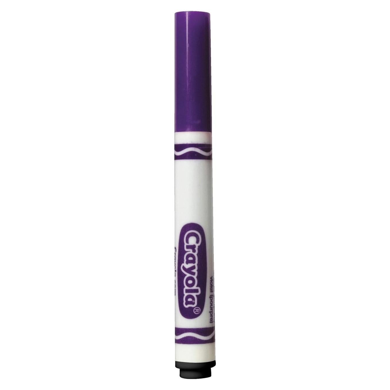 Marcadores Crayola Violeta 12ct Línea Ancha No Tóxicos