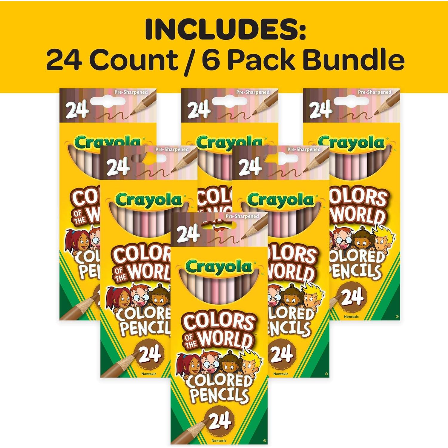 Lápices de Colores Crayola Colores del Mundo 6 Paquetes