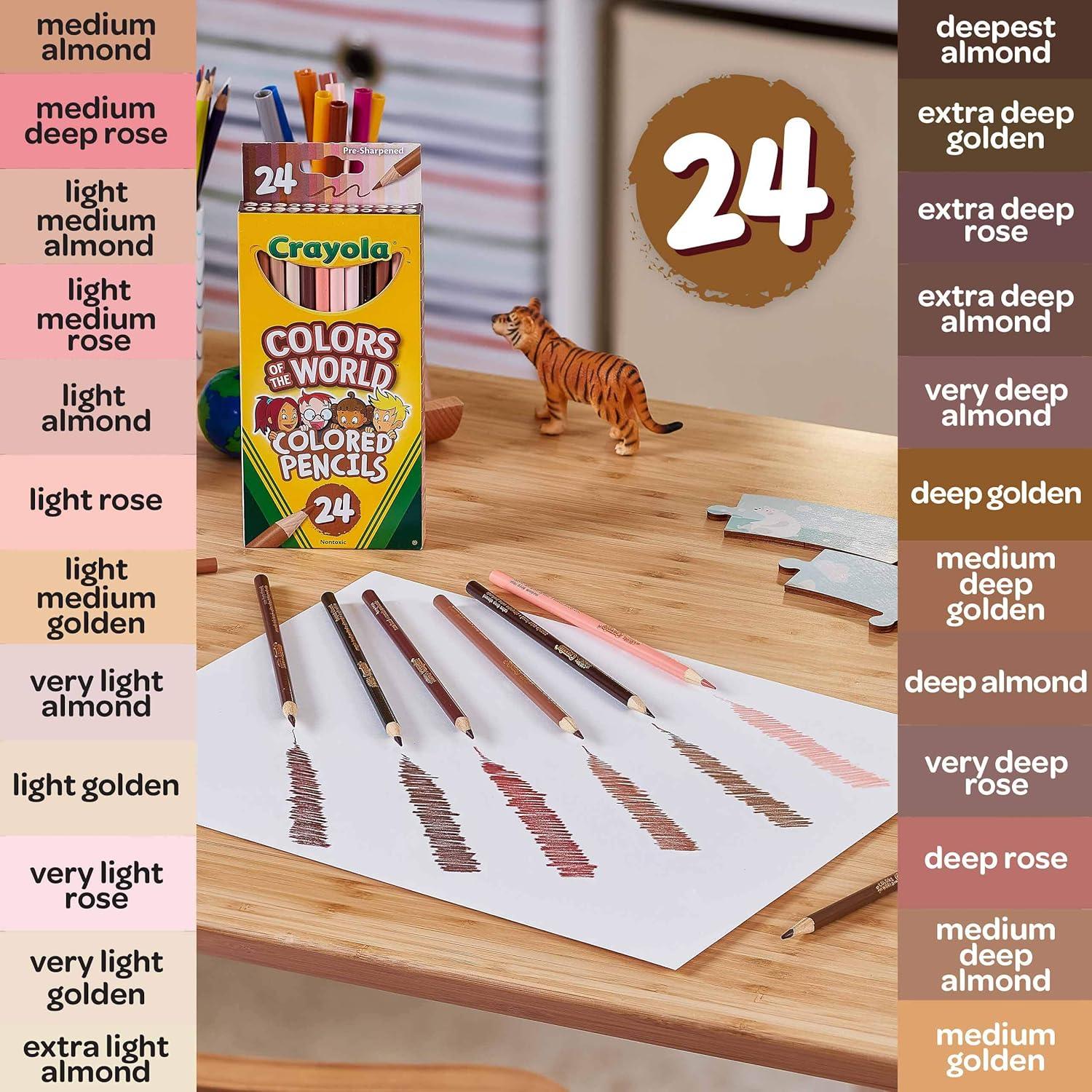 Lápices de Colores Crayola Colores del Mundo 6 Paquetes