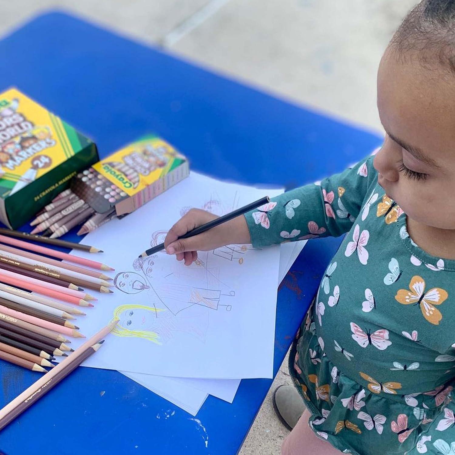 Lápices de Colores Crayola Colores del Mundo 6 Paquetes