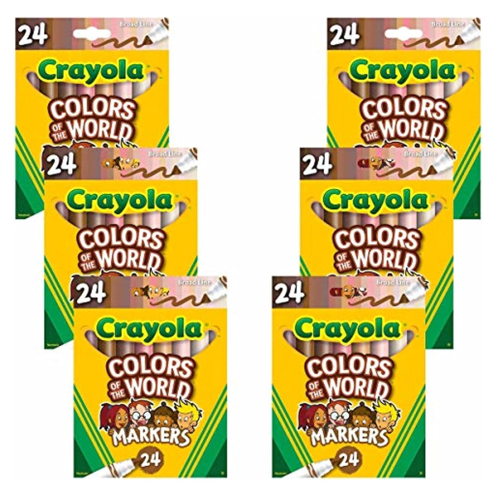 Marcadores Crayola Colores del Mundo - 144 tonos de piel