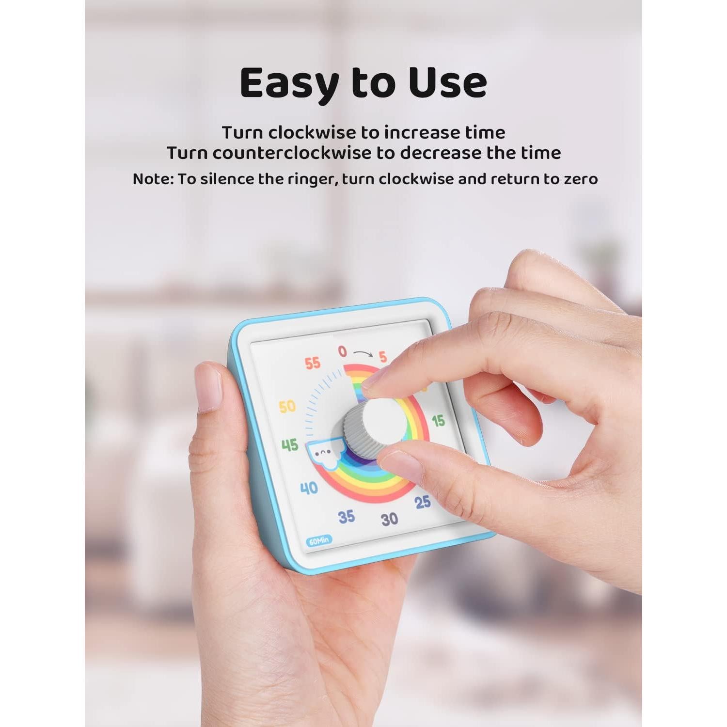 Temporizador Visual LIORQUE 60 Minutos Arcoíris para Niños