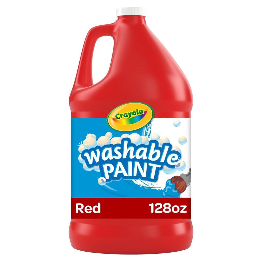 Pintura Roja Lavable Crayola 128oz Ideal para Niños