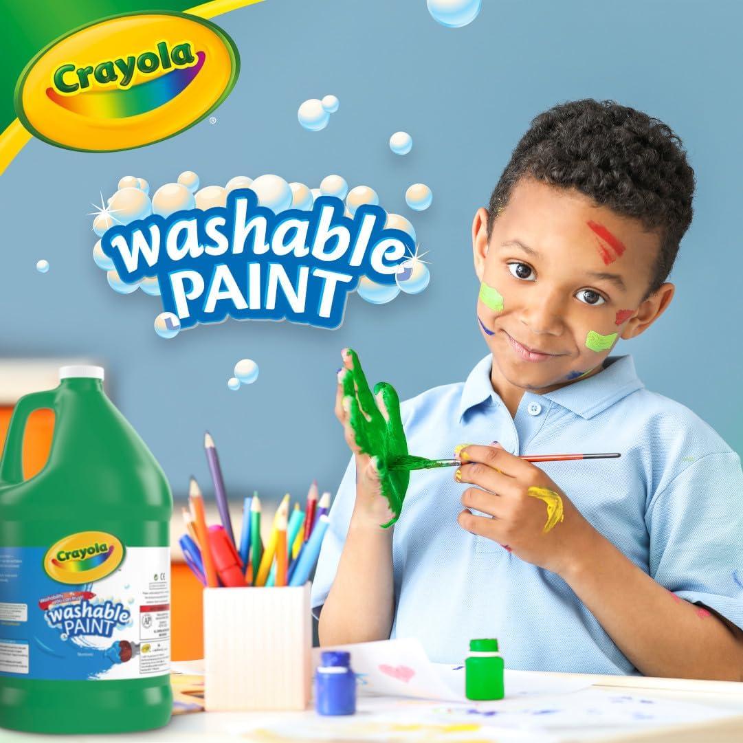 Pintura Lavable Crayola 1 Galón Verde para Niños
