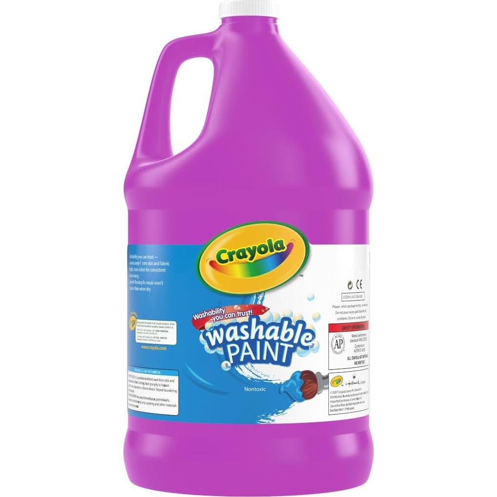 Pintura Lavable Crayola 1 Galón Violeta para Niños
