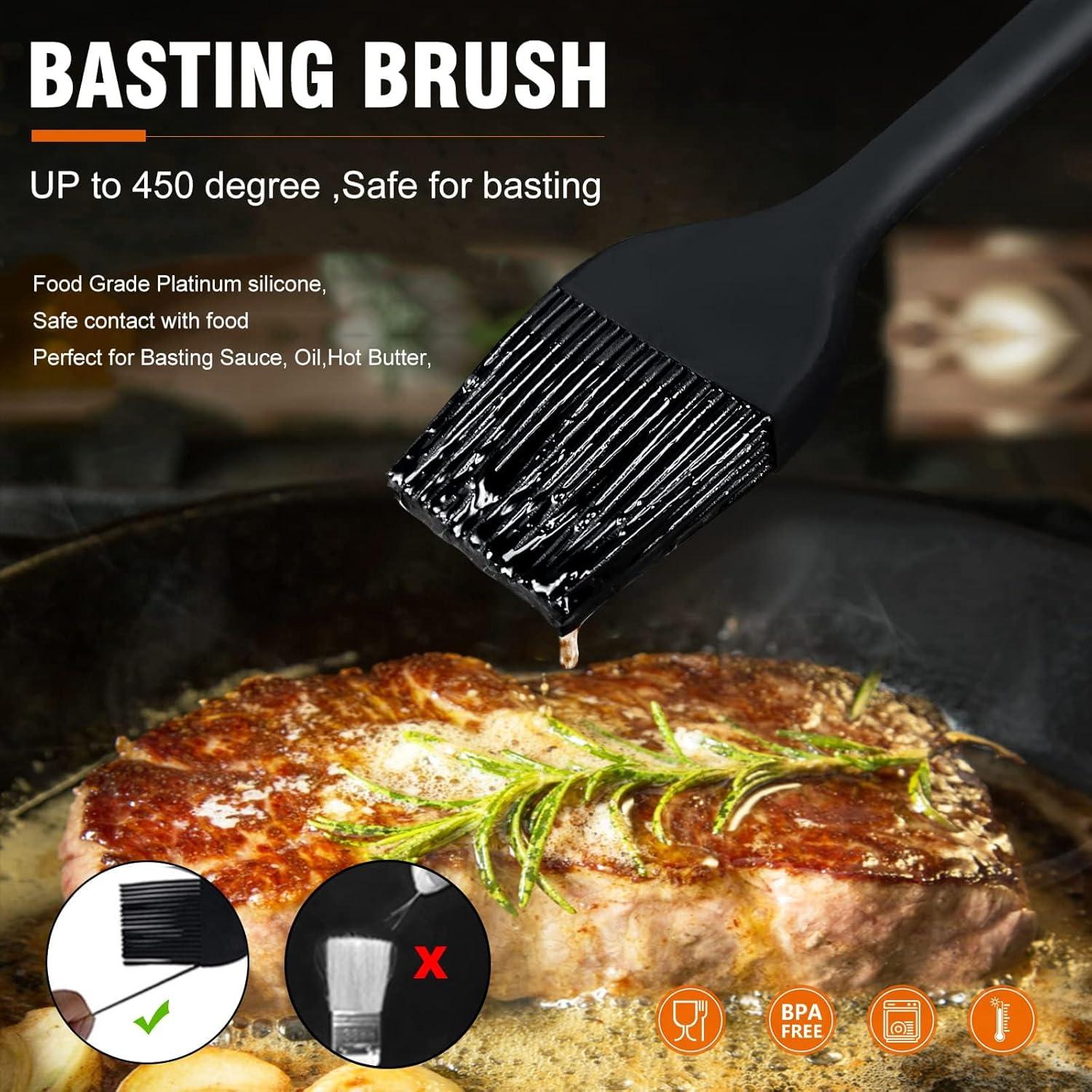 Brocha de Basting Walfos 3 Tamaños Silicona Resistente Calor