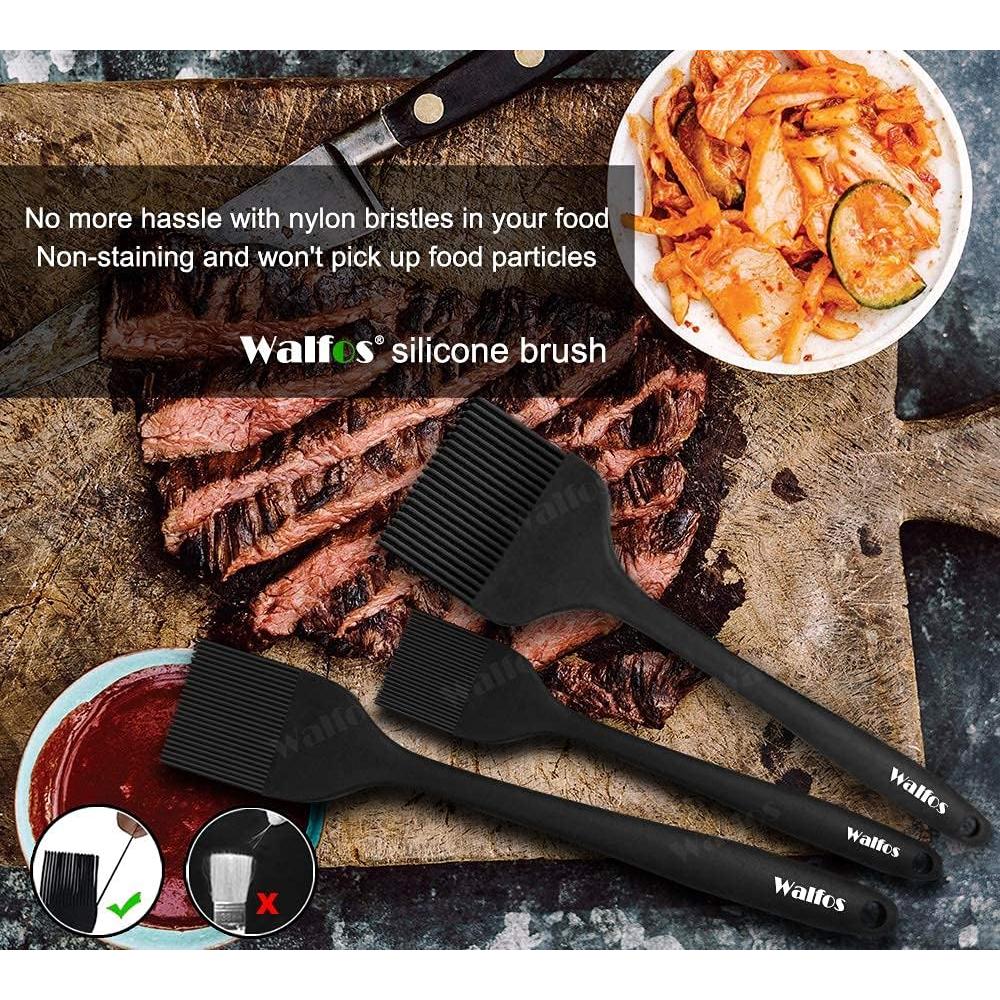 Brocha de Basting Walfos 3 Tamaños Silicona Resistente Calor