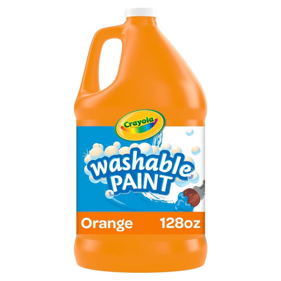 Pintura Lavable Crayola 128oz Naranja para Manualidades
