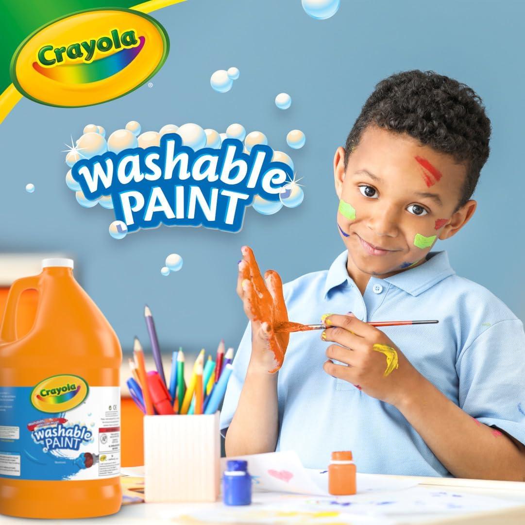 Pintura Lavable Crayola 128oz Naranja para Manualidades
