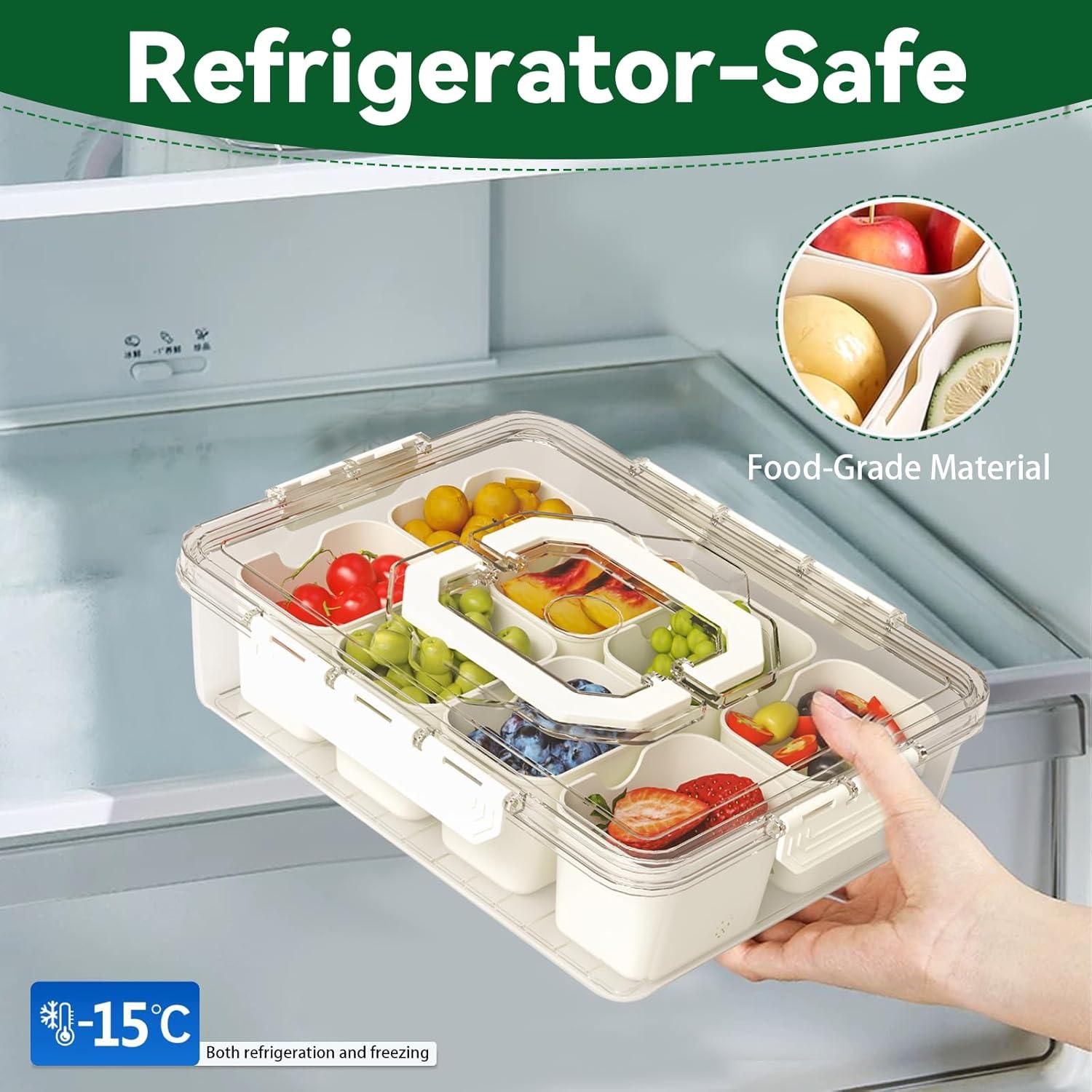 Bandeja de Servicio Dividida REBECAT 8 Compartimentos Beige