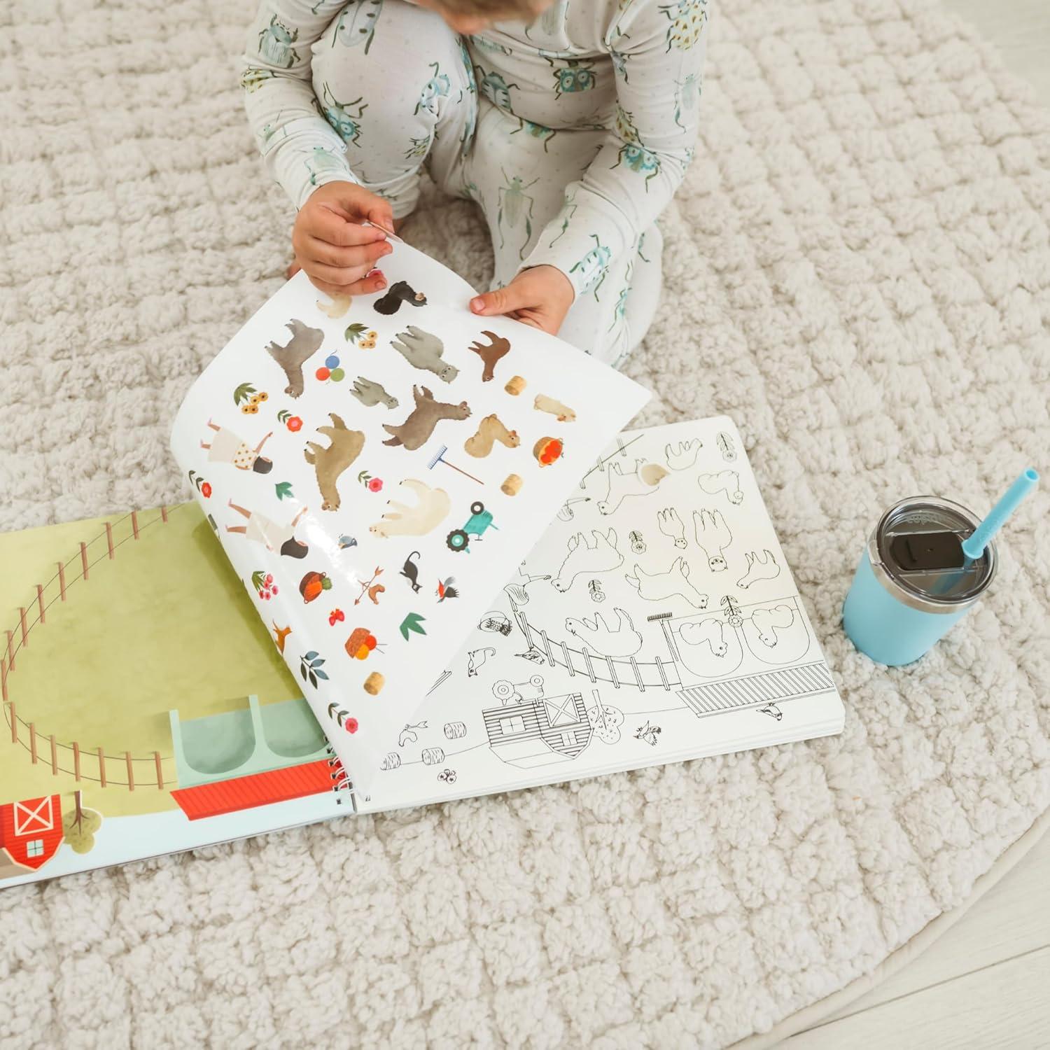 Libro de Stickers de Animales de Granja Cupkin 512 Piezas