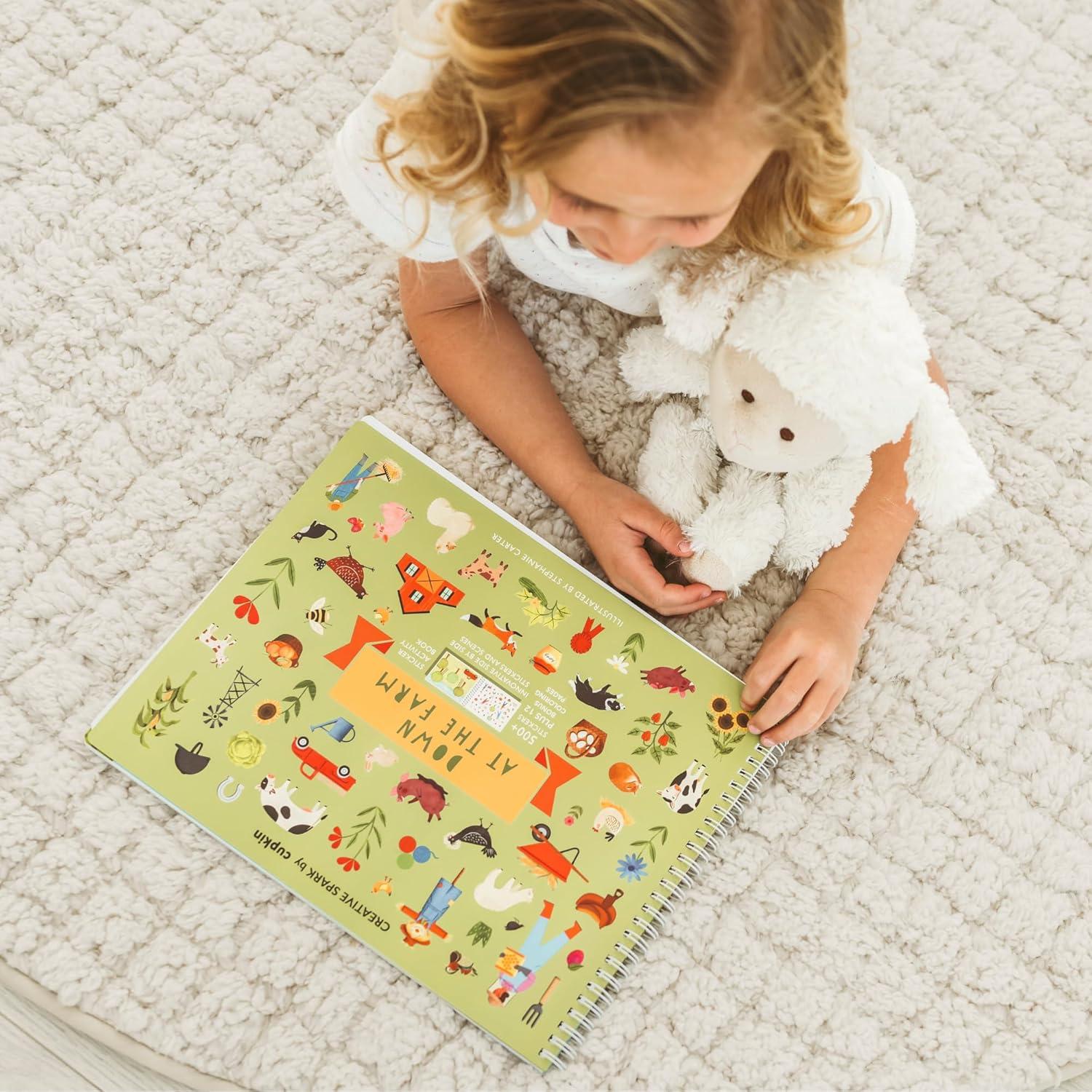 Libro de Stickers de Animales de Granja Cupkin 512 Piezas