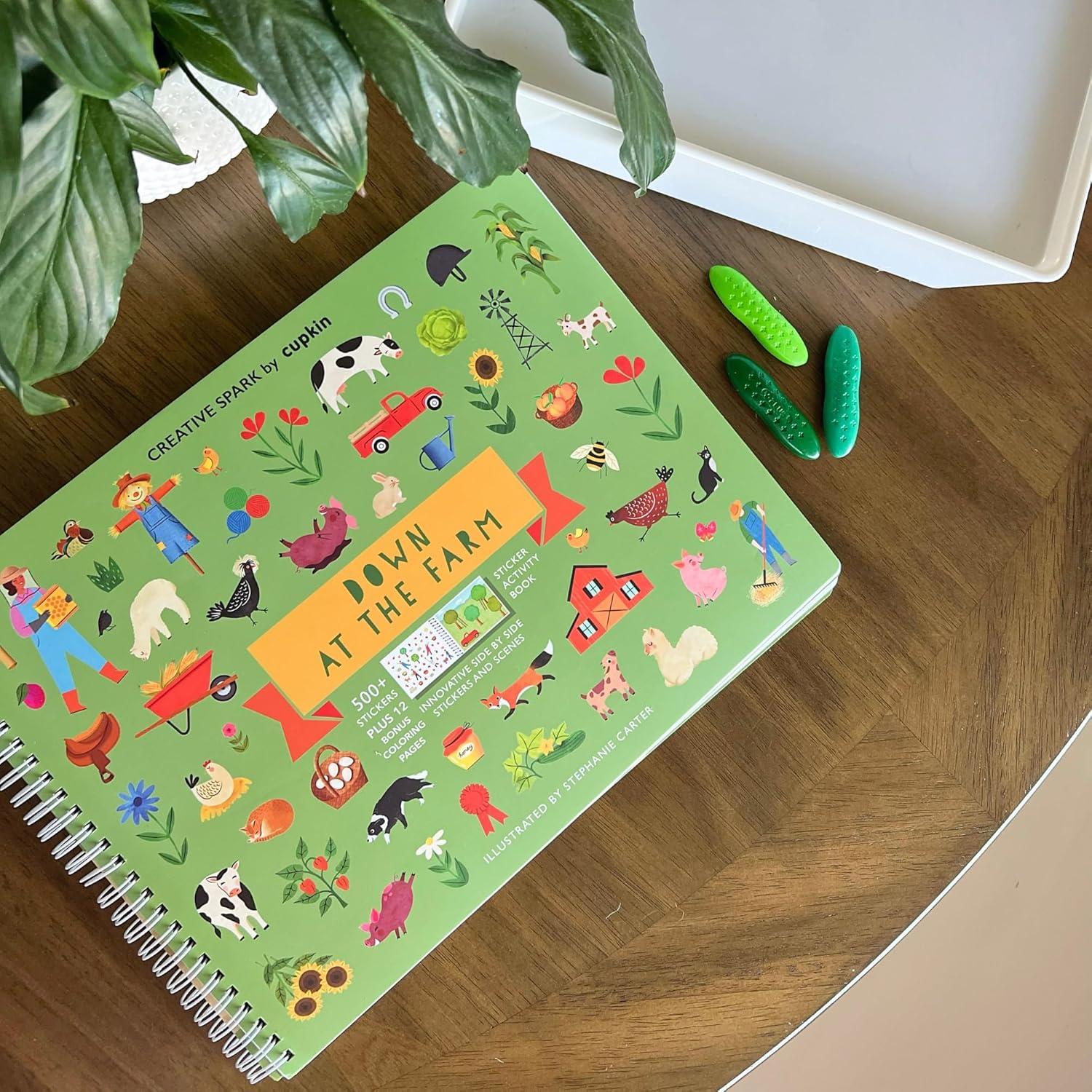 Libro de Stickers de Animales de Granja Cupkin 512 Piezas