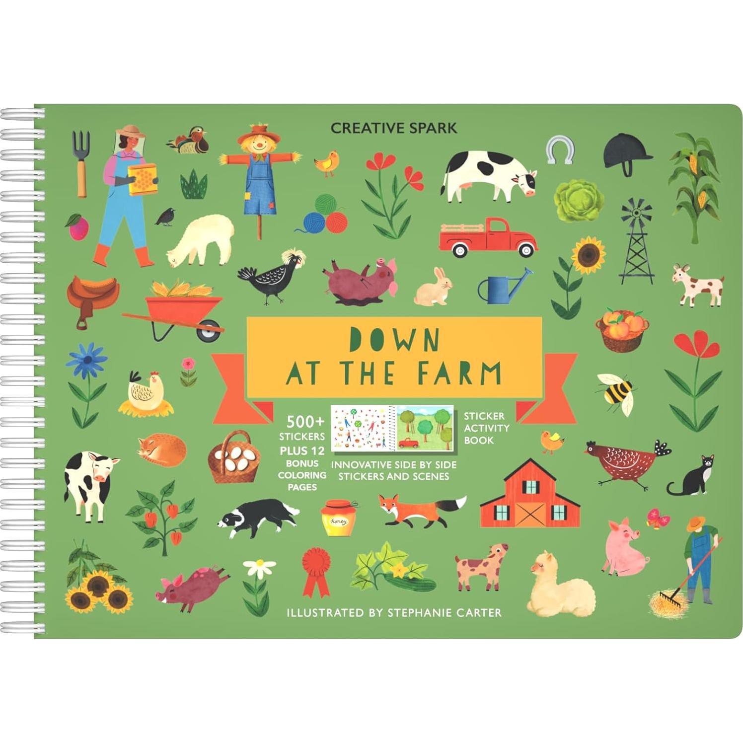 Libro de Stickers de Animales de Granja Cupkin 512 Piezas