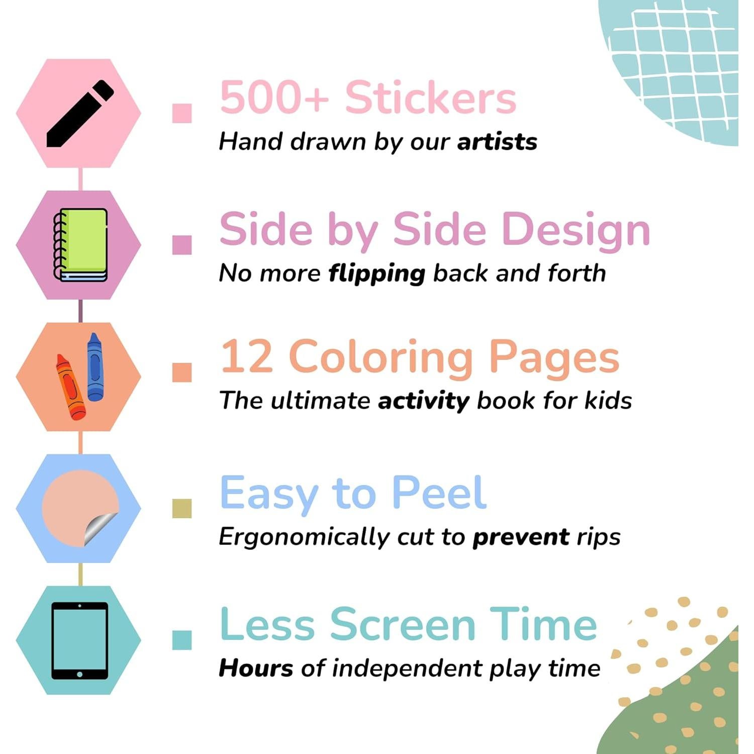 Libro de Pegatinas del Océano CUPKIN 500+ Pegatinas