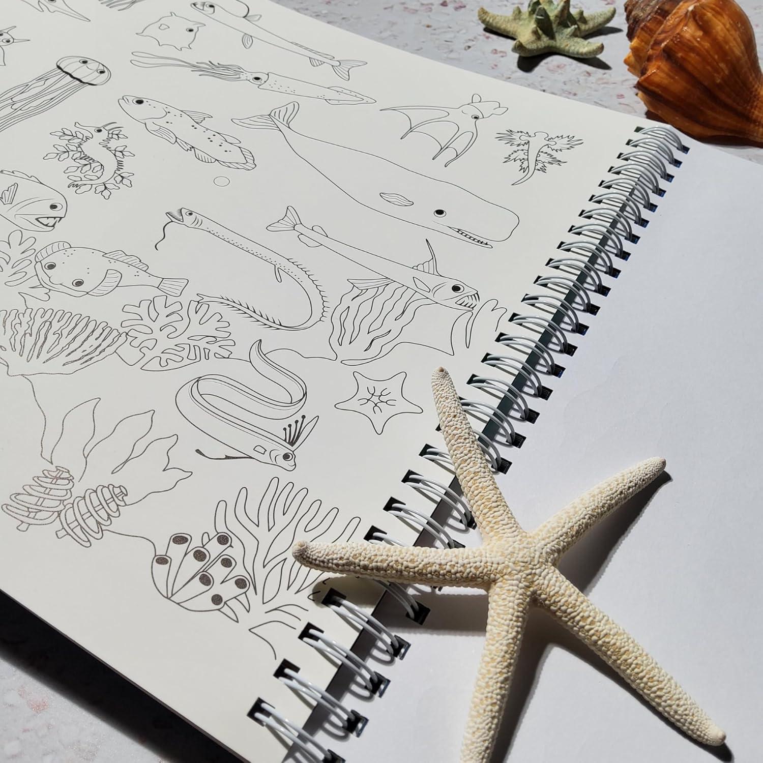 Libro de Pegatinas del Océano CUPKIN 500+ Pegatinas