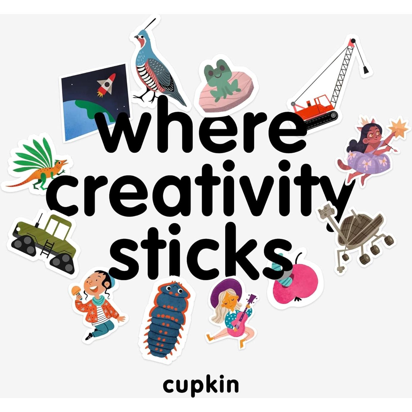 Libro de Pegatinas de Pájaro Cupkin 500+ Pegatinas 12 Escenas