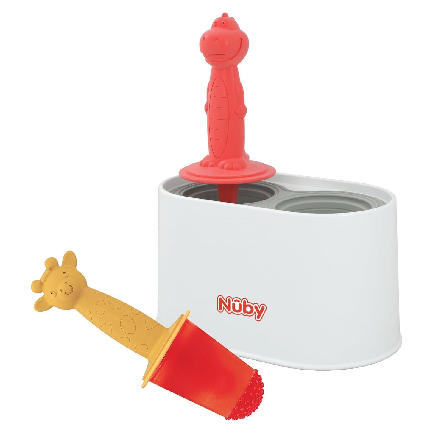 Moldes de Helados Nuby Animal Pops - Silicona para Bebés 4+ Meses
